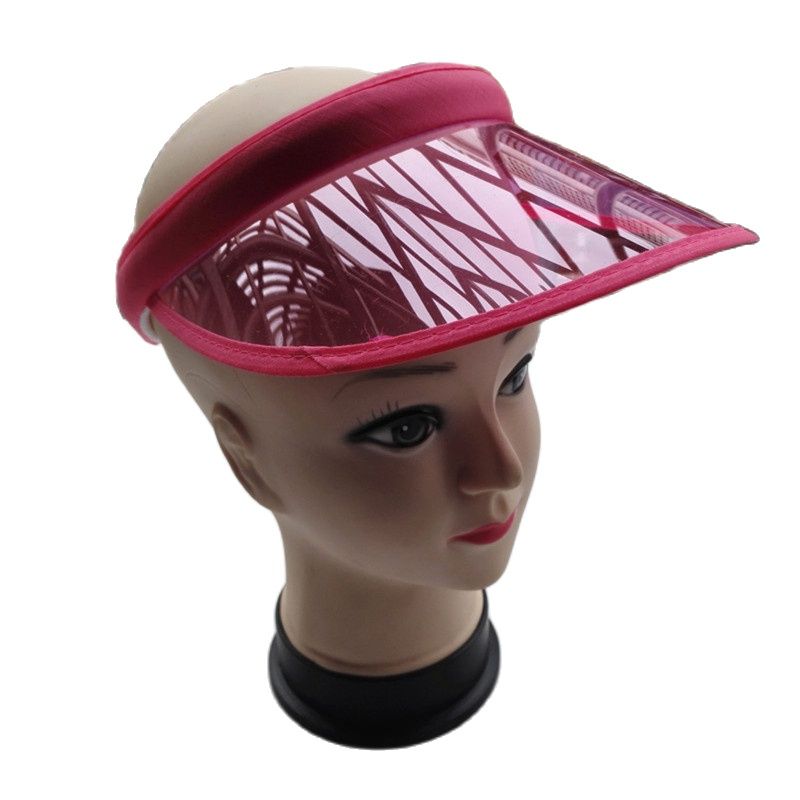 Baseball Cap Structured - Pelindung Matahari Plastik PVC Transparan Sederhana