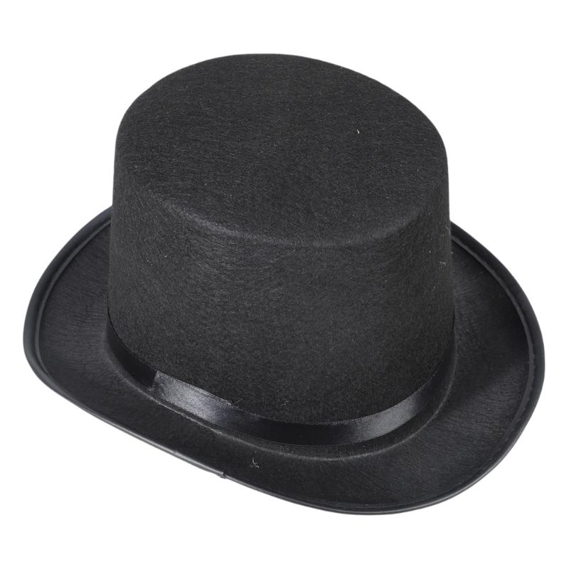 Fedora Hat Wool - Retro Topi Penyihir Kostum Halloween Alat