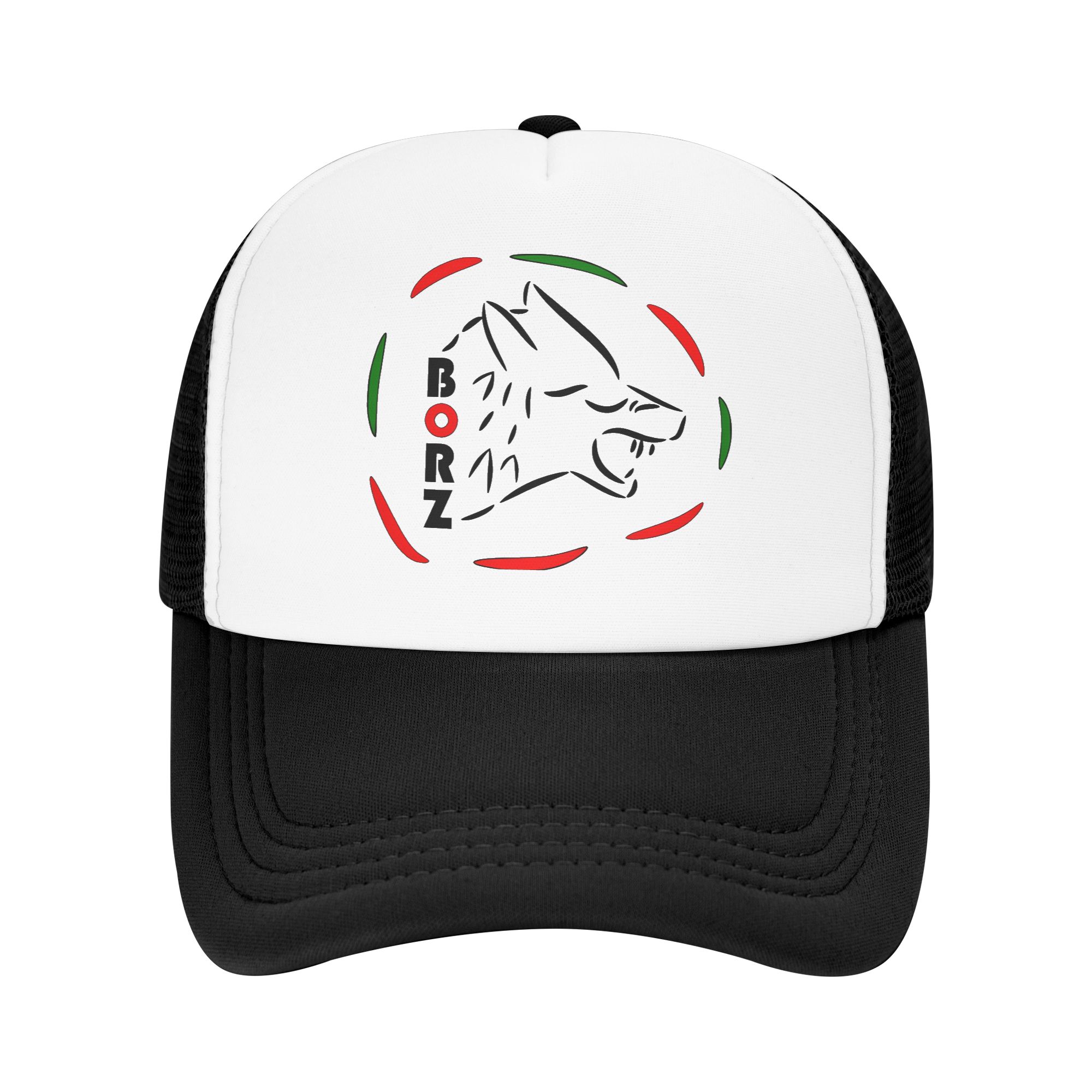 Trucker Cap Mesh - Topi Matahari Desain Chechen Wolf, Borz,