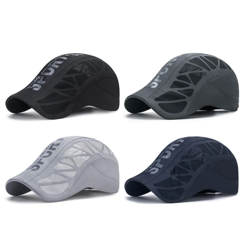 Newsboy Cap Ivy - Topi Baseball Pria Bernapas, Cepat Kering,