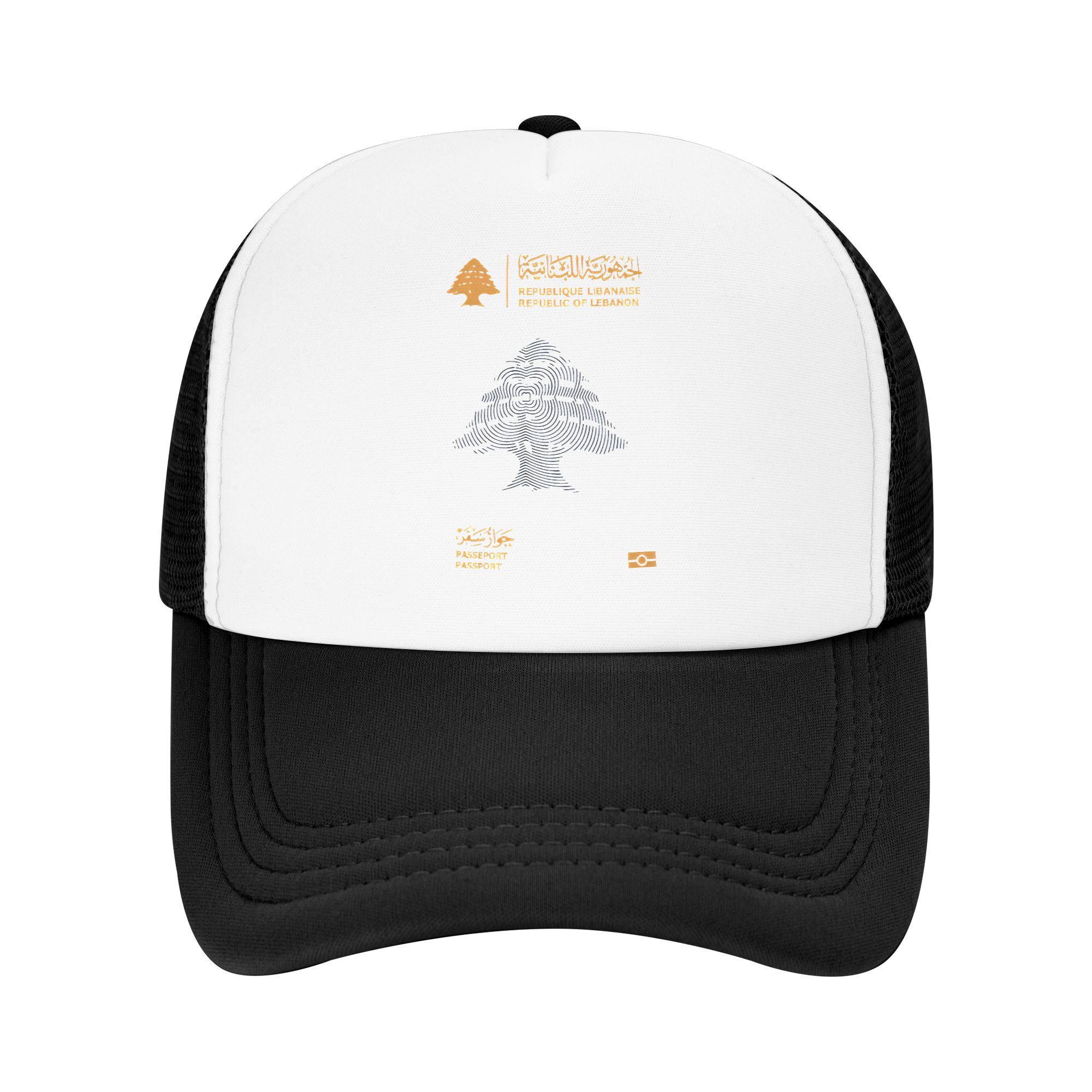 Trucker Cap Mesh - Topi Matahari Lebanon Passport, Topi Trucker