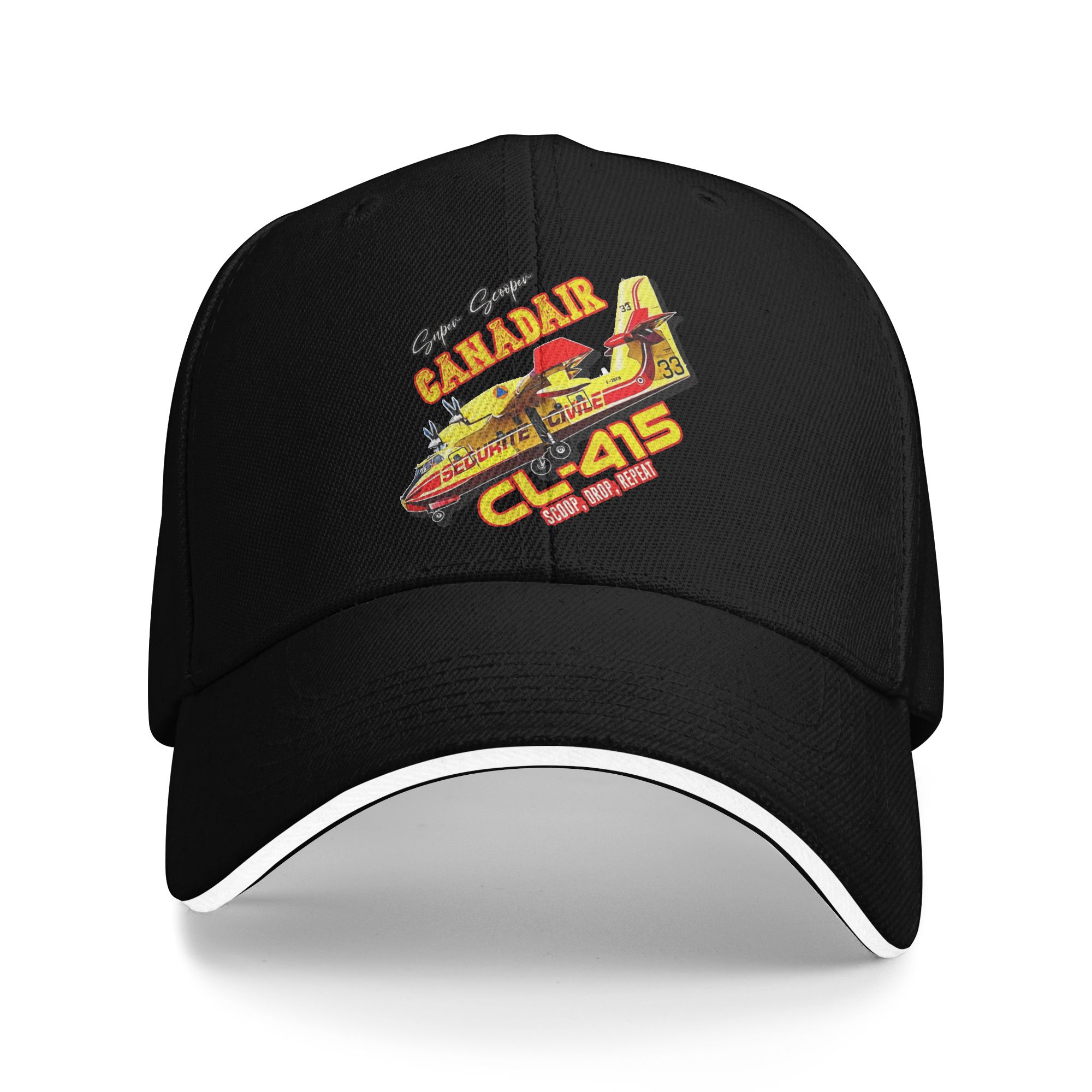 Golf Cap Dad - Topi Unisex Canadair cl-415 Super Scooper
