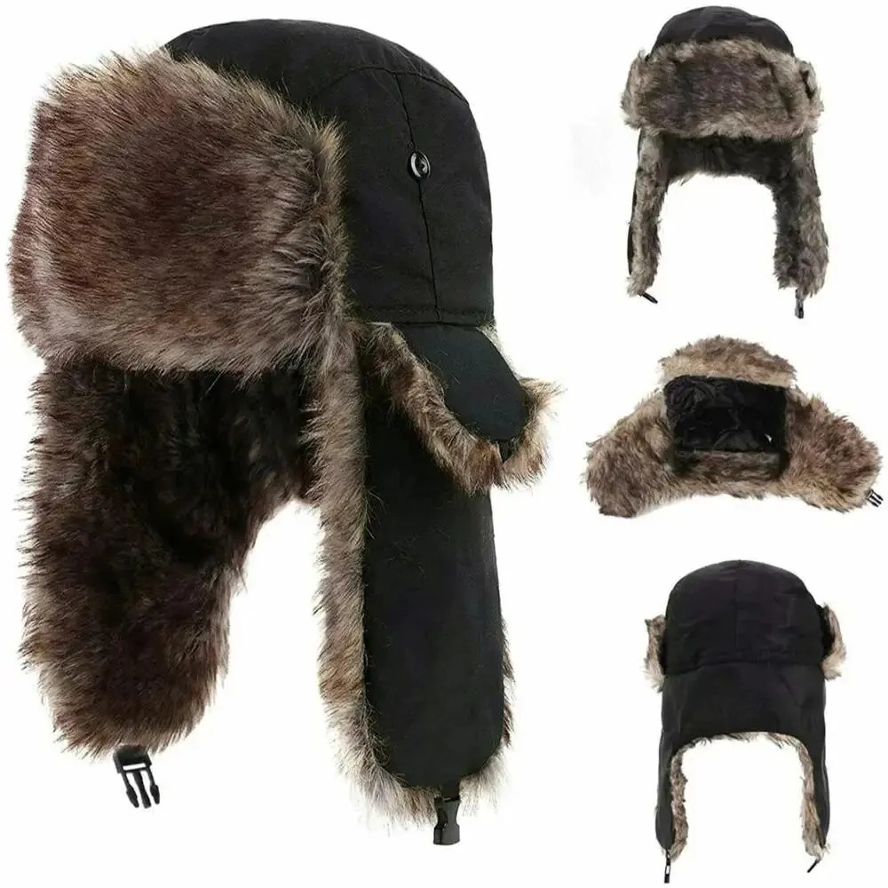 Topi Musim Dingin Pria Model T - Trapper Hat Ear Flap ulasan dan harga