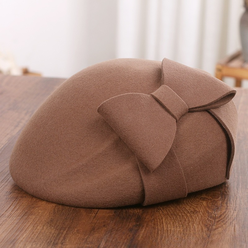 Topi Baret Wol Elegan Prancis  - Fedora Hat Wool ulasan dan harga