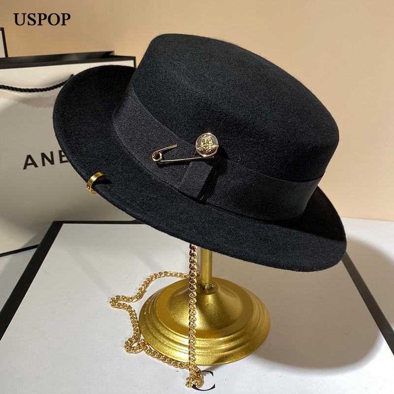 USPOP Topi Musim Dingin Baru W - Fedora Hat Wool ulasan dan harga