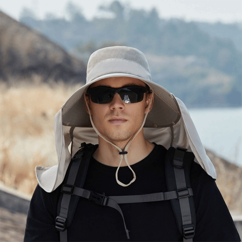 Topi Matahari Pria Bahan Kain  - Bucket Hat Cotton ulasan dan harga