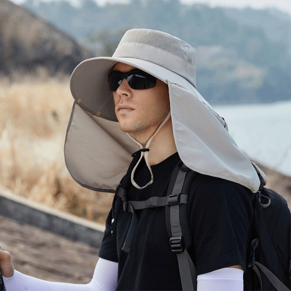 Topi Matahari Pria Bahan Kain  - Bucket Hat Cotton ulasan dan harga