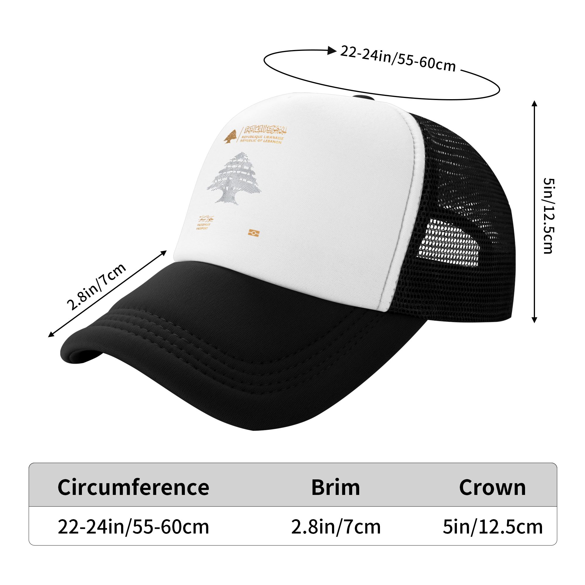 Topi Matahari Lebanon Passport - Trucker Cap Mesh ulasan dan harga