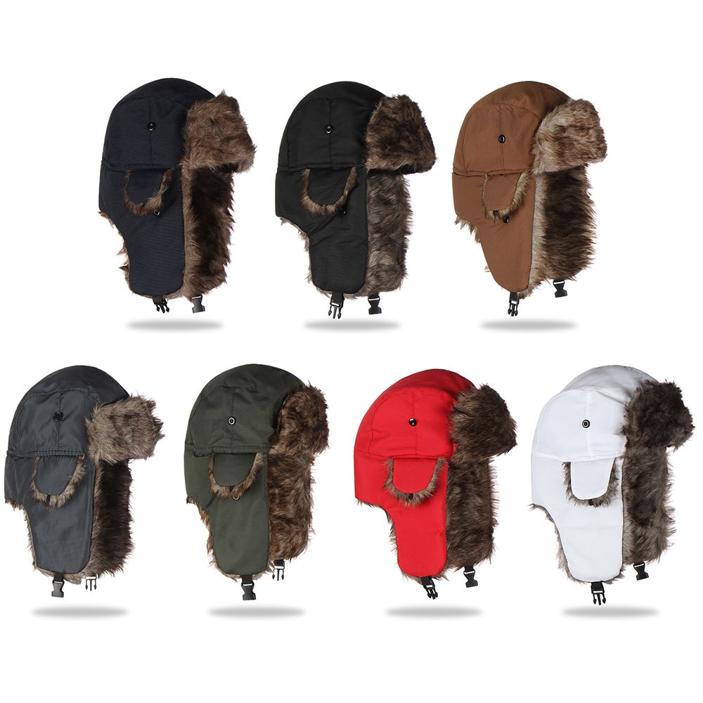 Topi Ski Musim Dingin Berbulu  - Trapper Hat Ear Flap ulasan dan harga