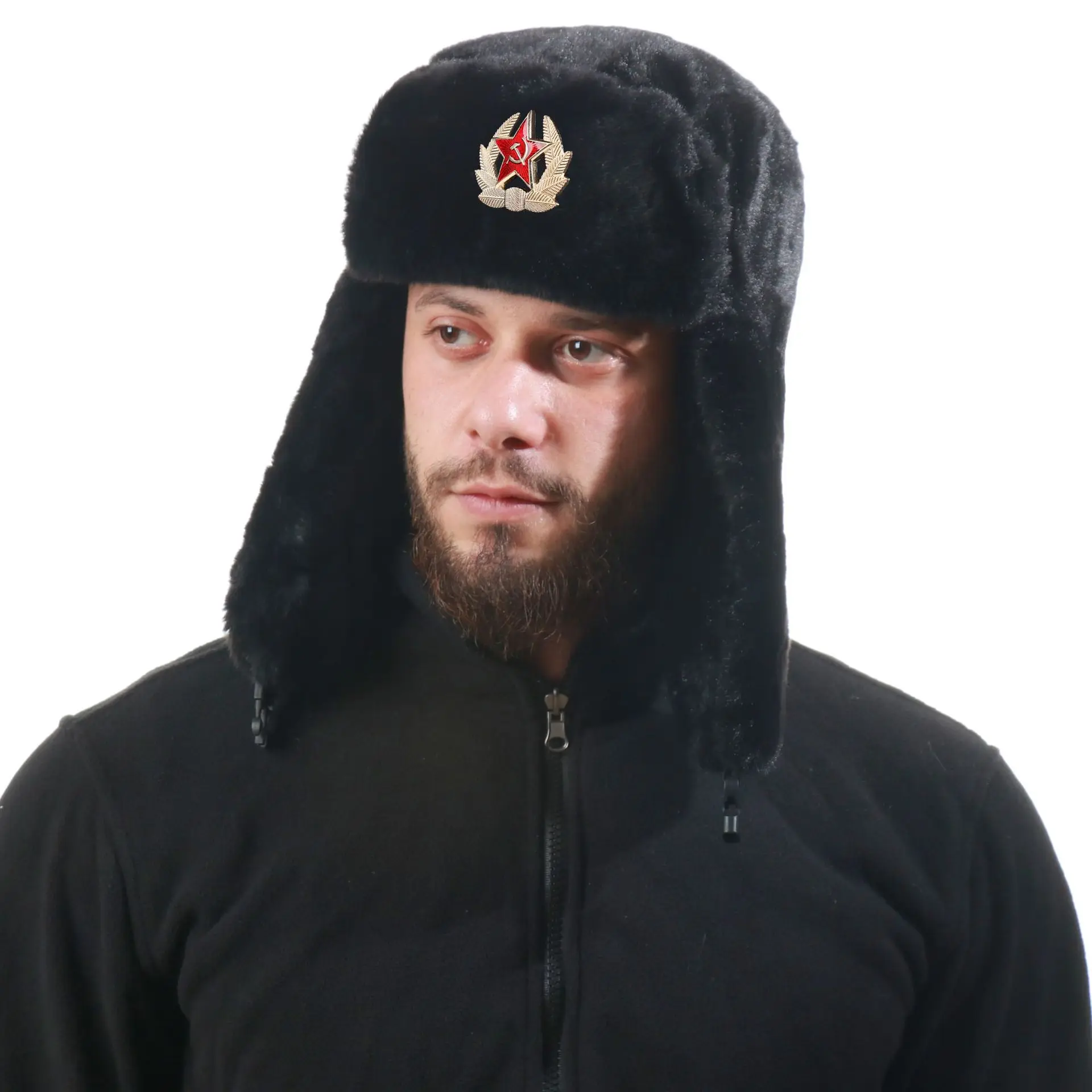 Topi Ushanka Soviet untuk Pria - Trapper Hat Ear Flap ulasan dan harga