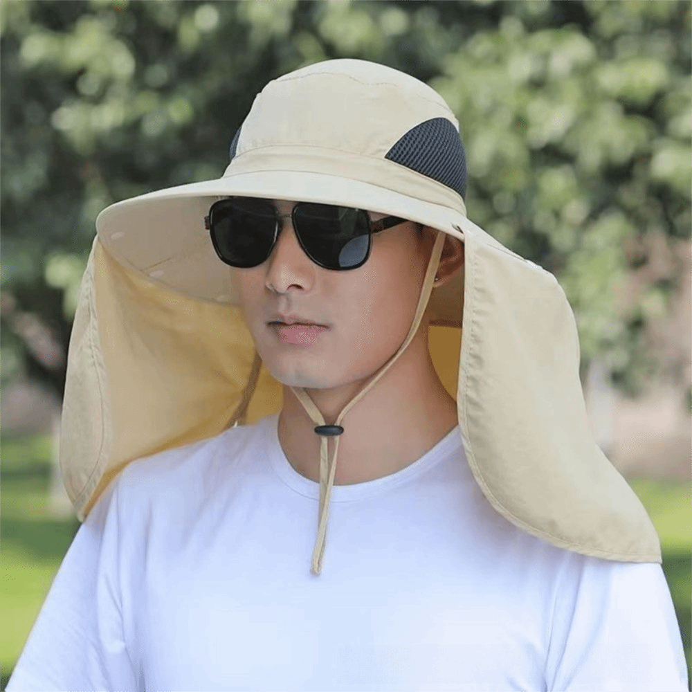 Topi Matahari Pria Kain Dapat  - Bucket Hat Cotton ulasan dan harga
