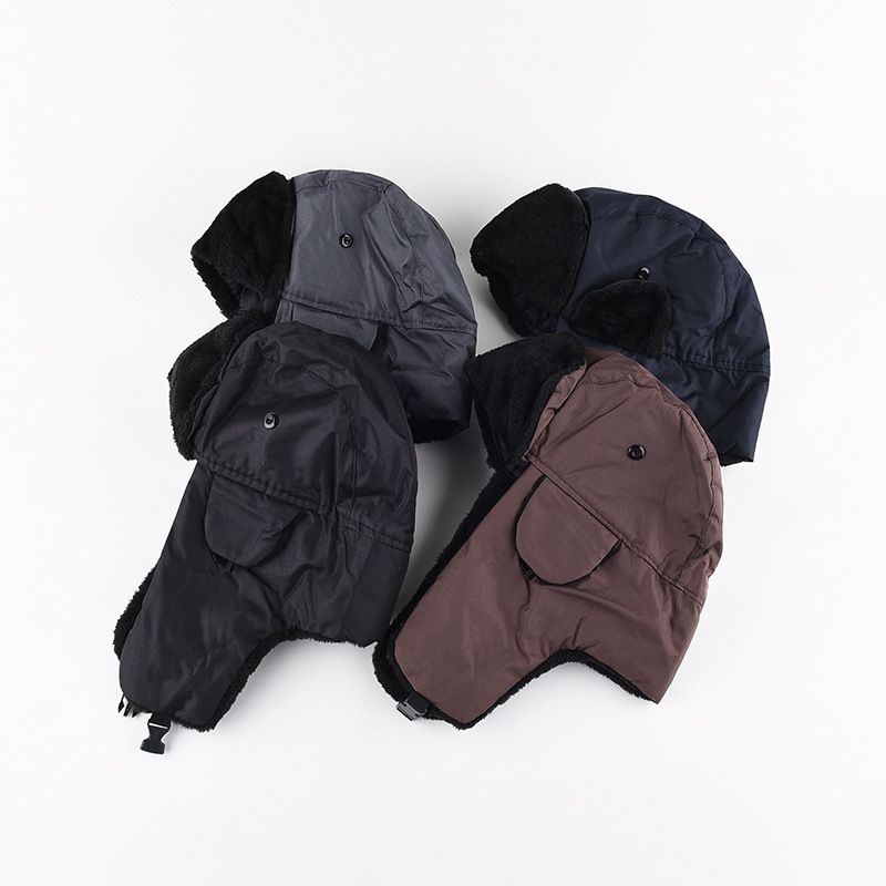 1 buah topi musim dingin pria  - Trapper Hat Ear Flap ulasan dan harga