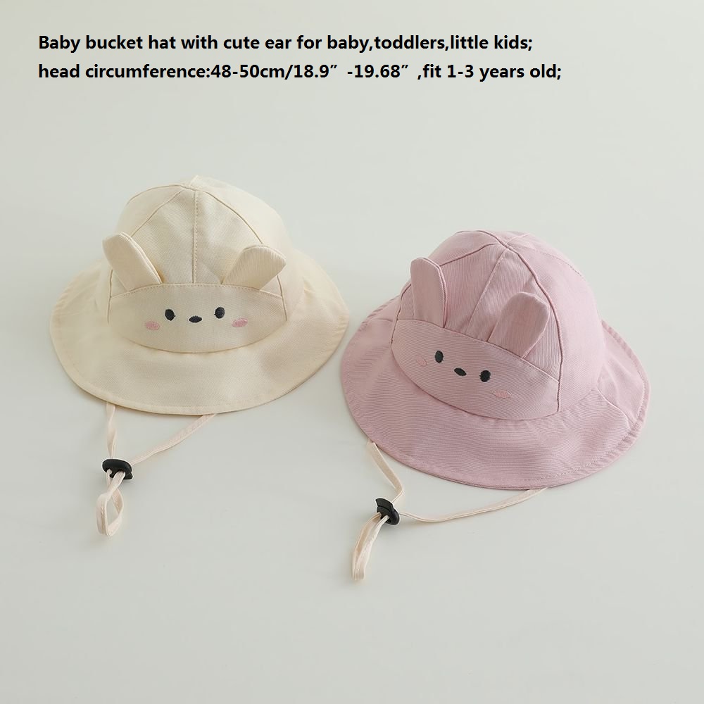 Topi Matahari Bayi Perempuan 4 - Bucket Hat Cotton ulasan dan harga
