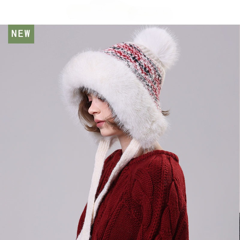 Topi Rajut Wanita Berbulu deng - Trapper Hat Ear Flap ulasan dan harga