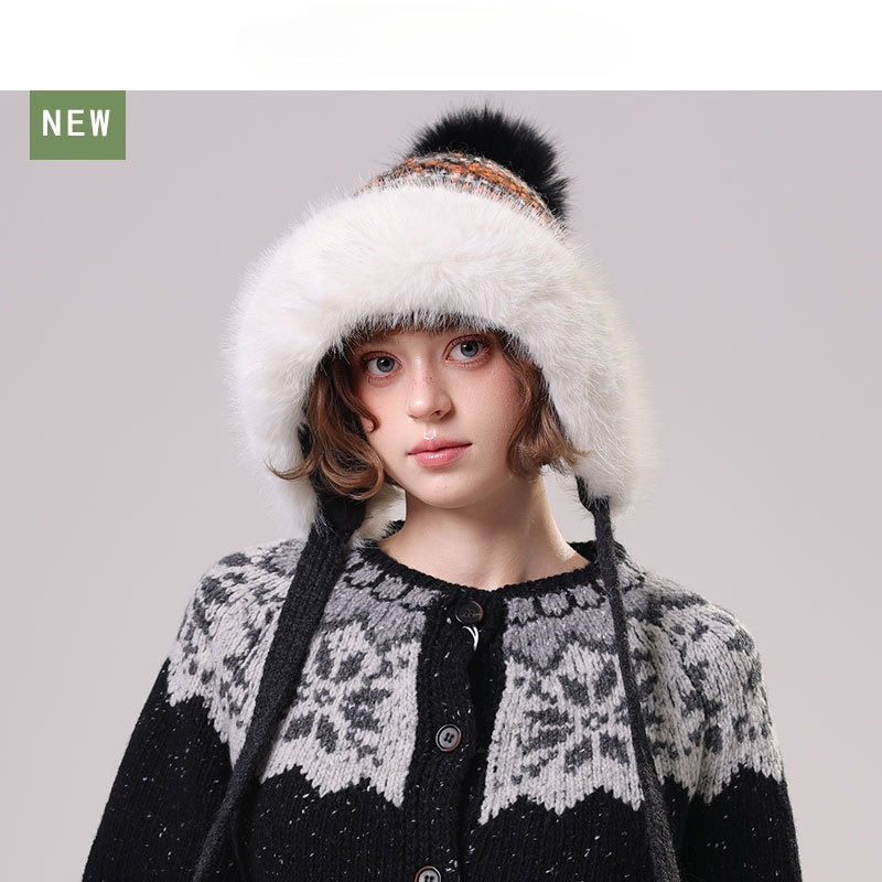 Topi Rajut Wanita Berbulu deng - Trapper Hat Ear Flap ulasan dan harga