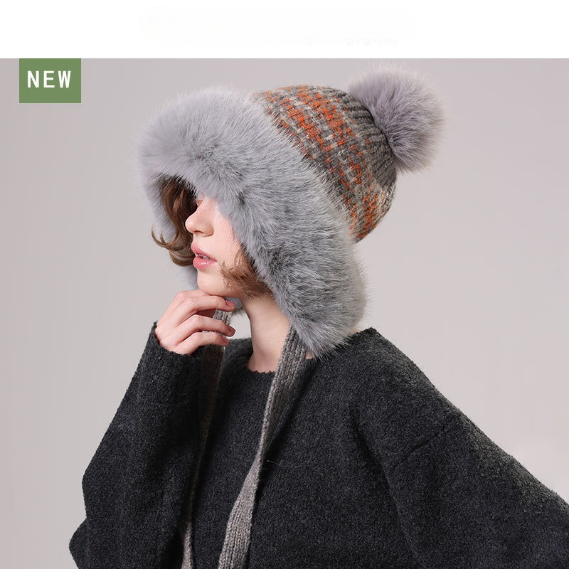 Topi Rajut Wanita Berbulu deng - Trapper Hat Ear Flap ulasan dan harga